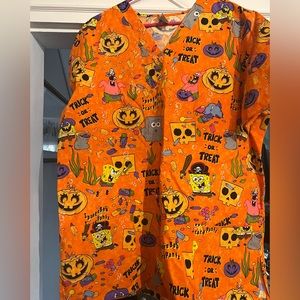 Sponge bob scrub top